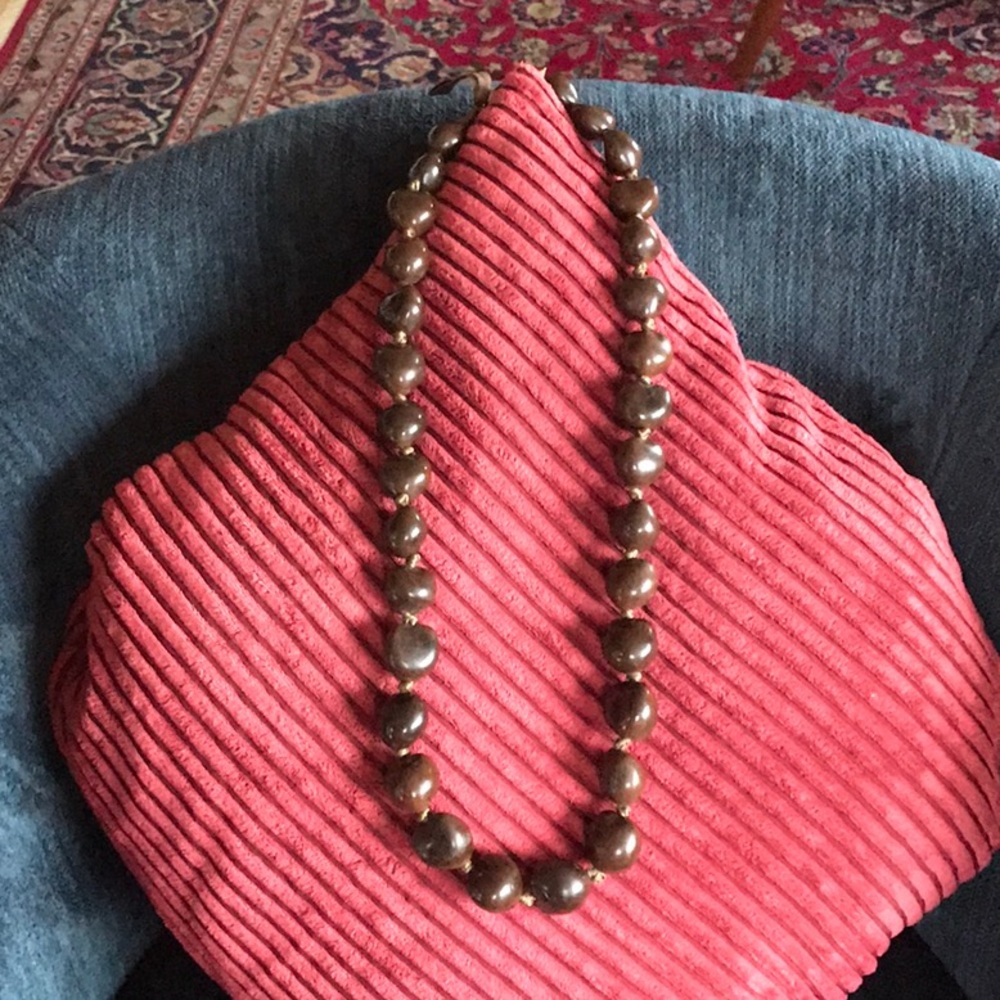 Two Kukui Nut Necklaces 34 inch